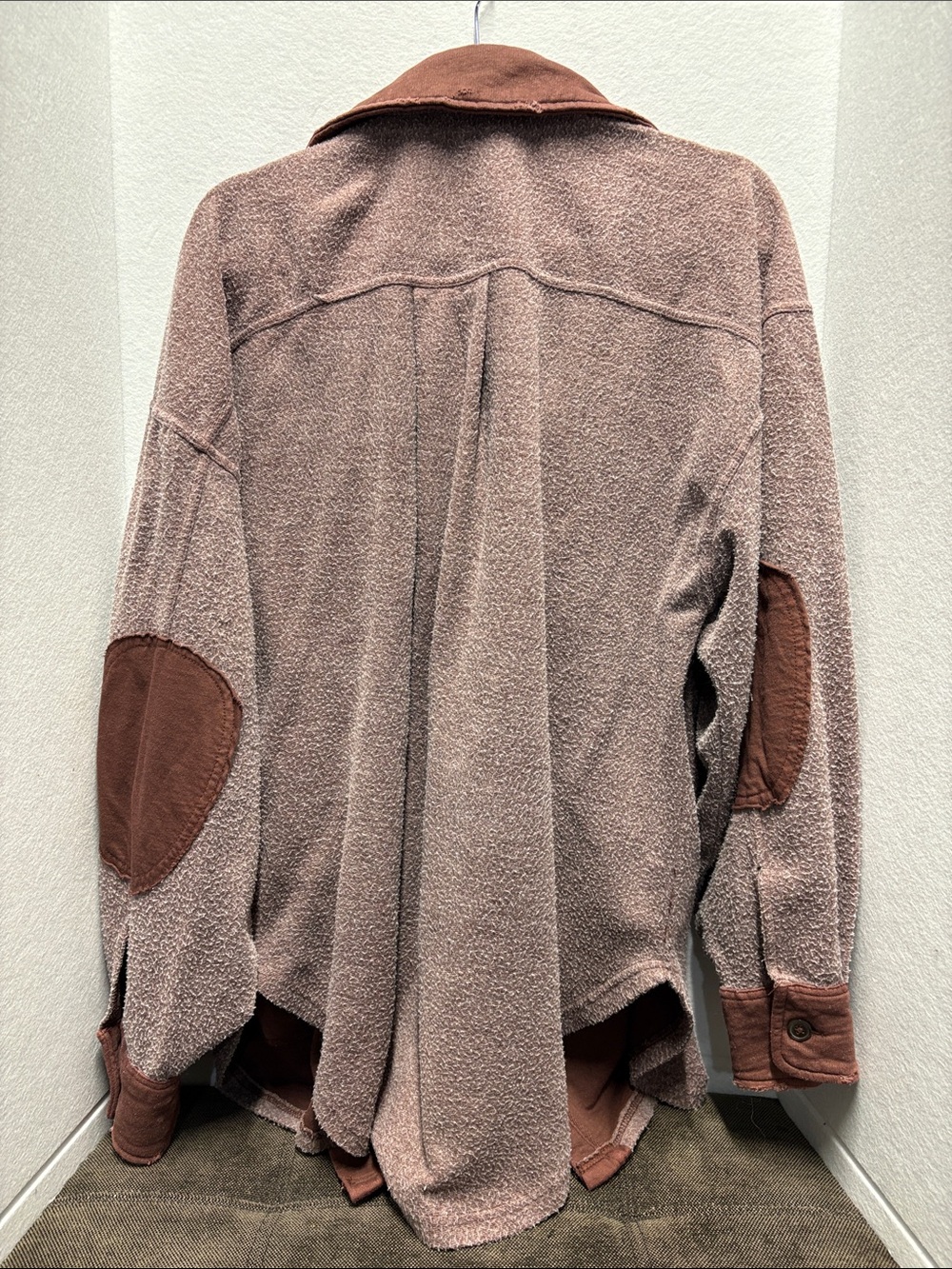 Free People Ruby Distressed Oversized Shacket - Picture 8 of 8